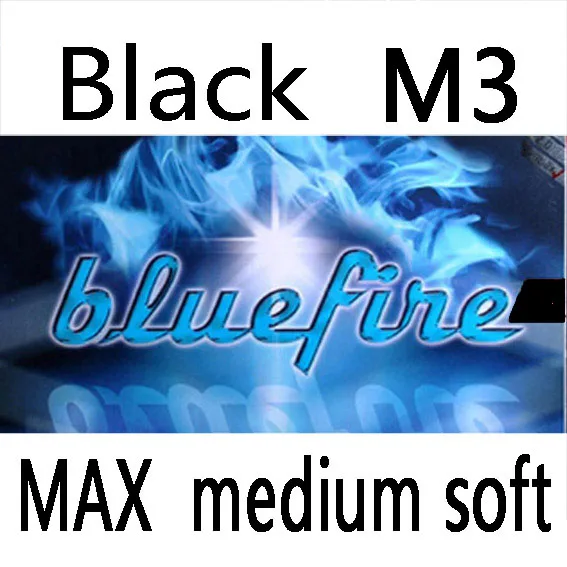 M3 Black MAX MS Donic Original Blue fire M3 Bluefire Pips-in BLUE губка для настольного тенниса, резина, сильные прыщи для пинг-понга - Цвет: M3 Black MAX MS