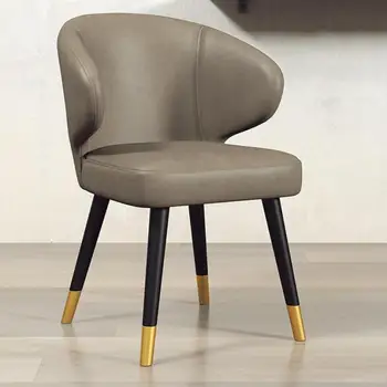 

Nordic Light Luxury Dining Chair Household Leisure Chair Modern Simple Single Iron Back Chair Net Red Ins Makeup Chair
