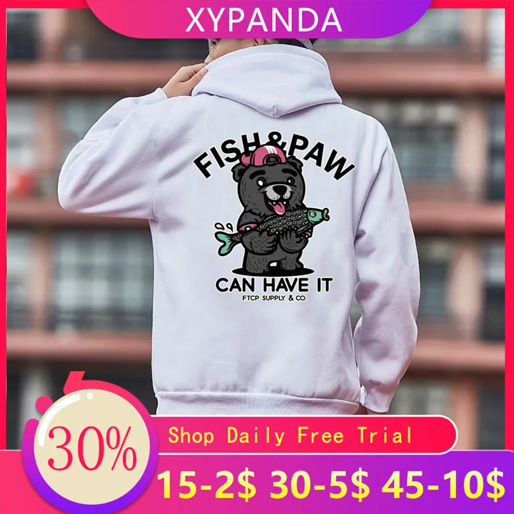 XYPANDA осенне-зимний свитер для пары Мужская свободная куртка в стиле хип-хоп с