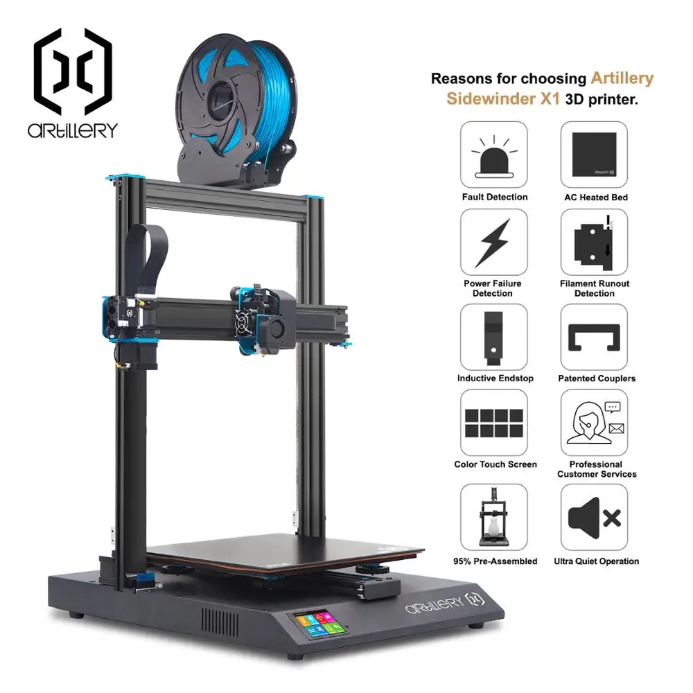3D принтер Artillery Sidewinder X1 SW X1|3D принтеры| |