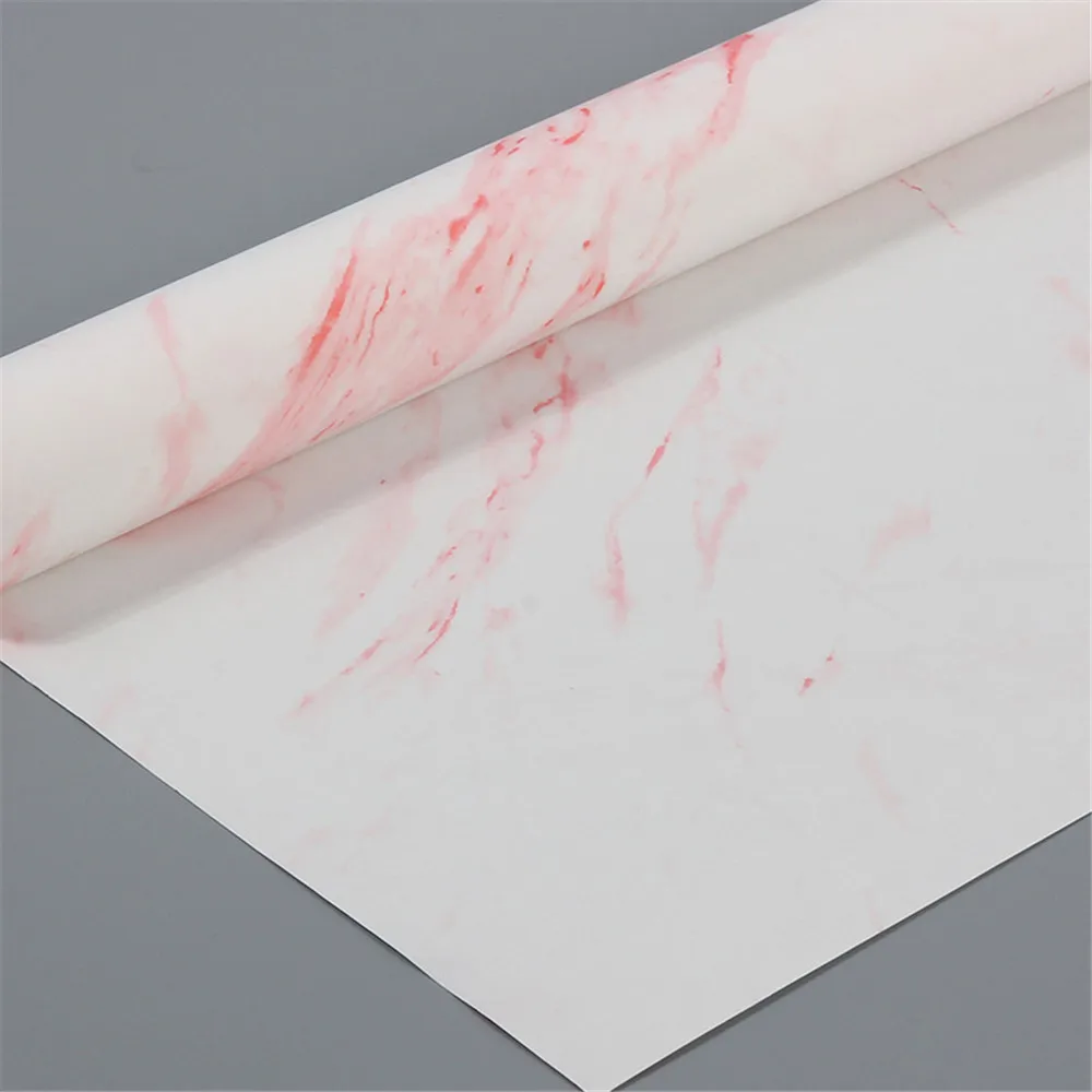 1PC/Pack Marble Pattern Wrapping Paper Scrapbook Paper Birthday Gift Bouquet Wrapping Paper Decorative Handmade DIY Art Crafts