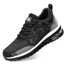  Fashion Safety Shoes Men Women Steel Toe Shoes Anti-puncture Work Sneaker Indestructible Work Safety Boots Male Shoes Work Boots 