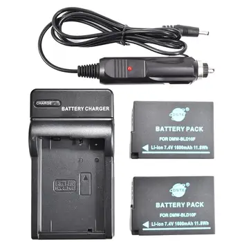 

DSTE 2PCS DMW-BLD10F Battery with US Plug Charger Kit for Panasonic DMC-G3 DMC-GX1 DMC-GF2 Camera