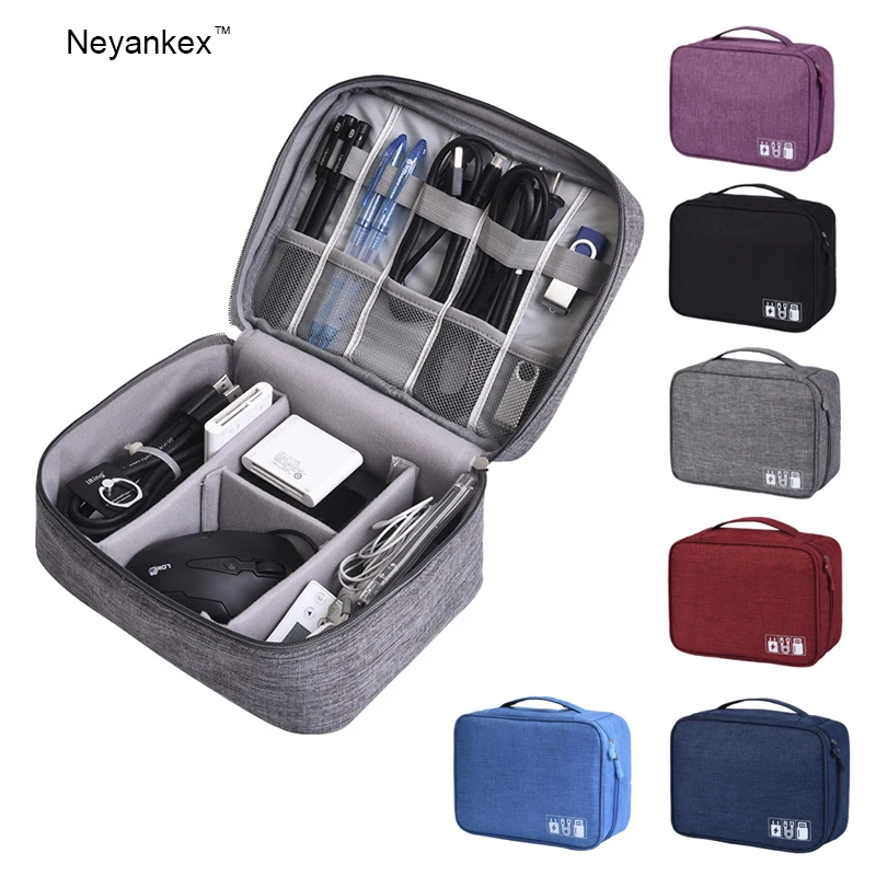 

Electronics Organizer Travel tech Cable Cord Bag Accessories Gadget Gear Storage bag Cases Devices Divider Containers waterproof
