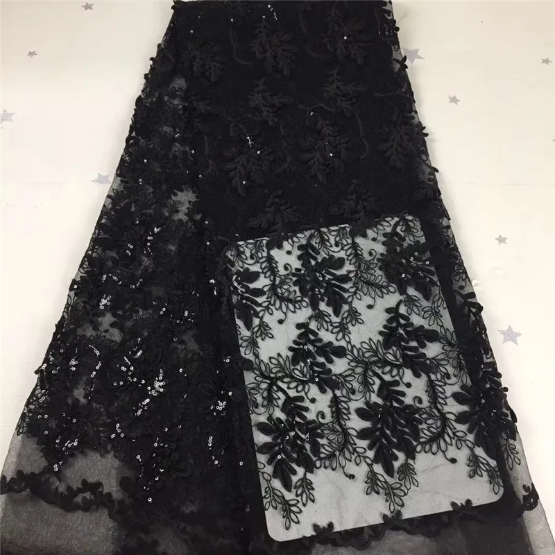 Черная 2020 белая фотосессия Высококачественная элегантная нигерийская 5 ярдов