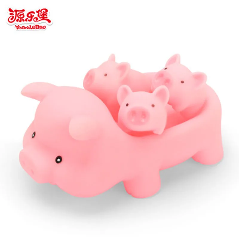

Cartoon Baby Bath Toy Children Safety Shower Beach Pig Toy Set Baby Squeezing Bathroom Toy Creative Relax Toy For Child