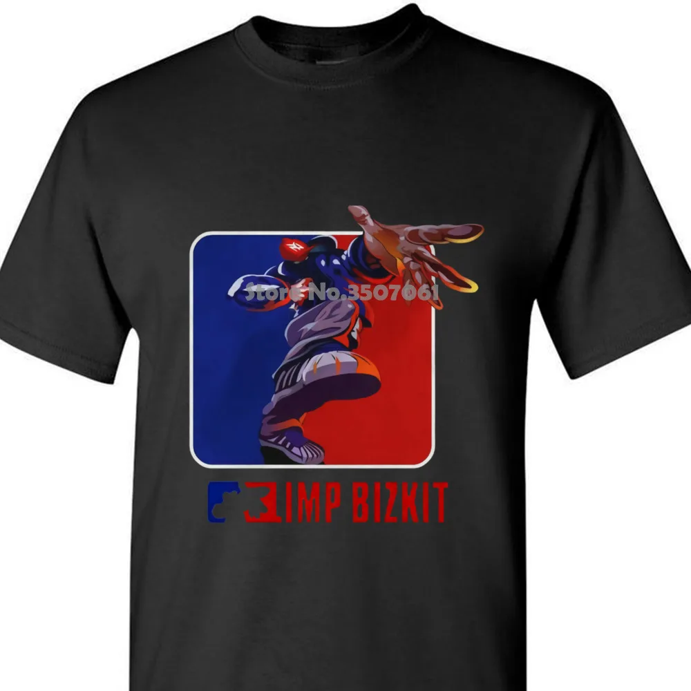 Футболка с принтом Для мужчин S короткий рукав Горячее предложение Limp Bizkit Логотип Рок-Группа Для мужчин; белая футболка Размеры S до 3XL