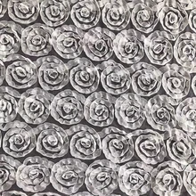 GLace 1Y/лот Шифоновый Цветок розы сетки швейная ткань для платья свадебные decoraiton DIY Материал TX1467