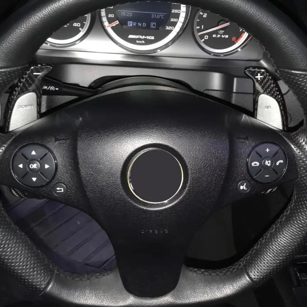 Рычаг переключения передач для Mercedes Benz AMG A45 CLA45 C63 C65 S63 GLA45 E43 SL63 рулевое колесо из