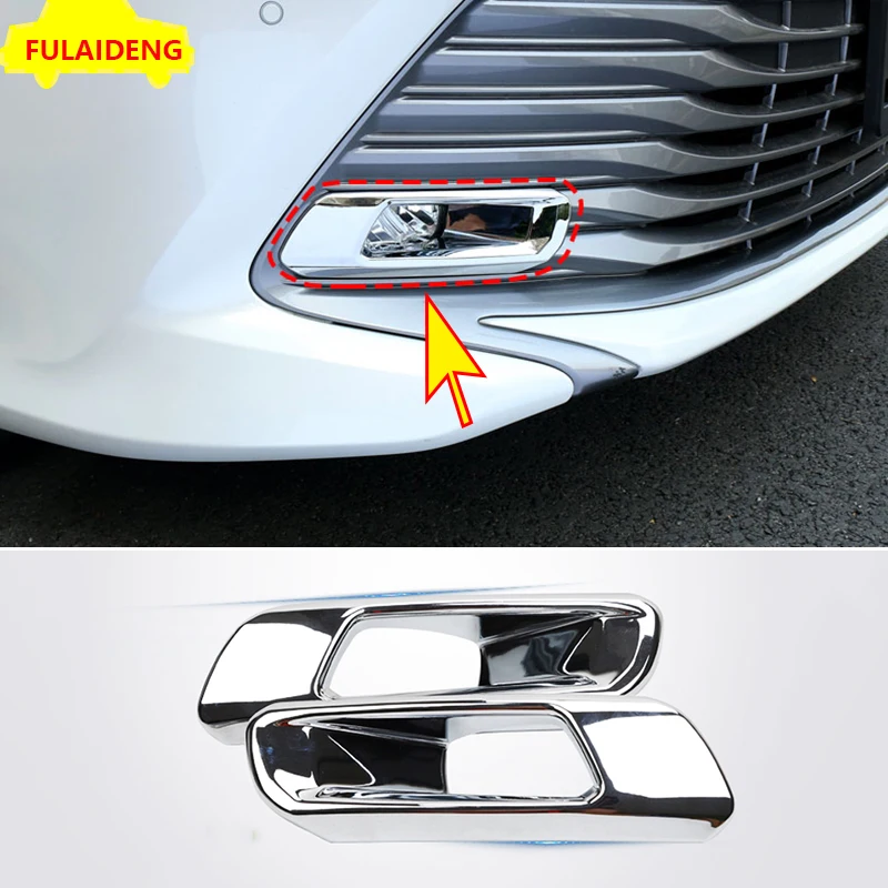 2pcs For Toyota Camry XLE V6 LE L 2018-2020 ABS Chrome Front Fog Lamp Light Cover Trim Car Styling Accessories | Автомобили и