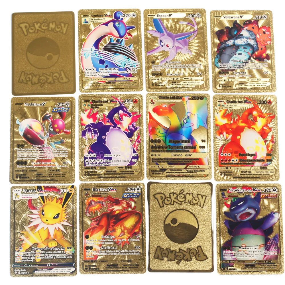 New Pokemon Cards Metal Gold Vmax Gx Energy Card Charizard Pikachu Rare Collection Battle Trainer Card Child Toys Gift Game Collection Cards Aliexpress New Pokemon Cards Metal Gold Vmax Gx Energy Card Charizard Pikachu Rare Collection Battle Trainer Card Child Toys Gift Game Collection Cards Aliexpress