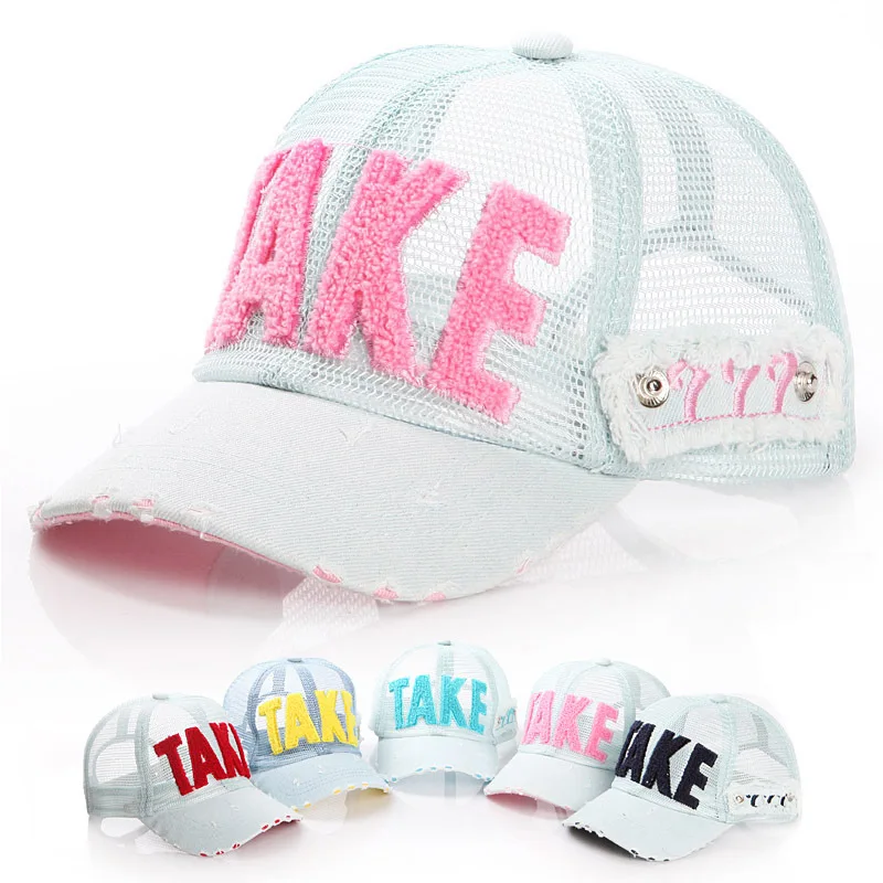 

Hua nav Genuine Product Summer Korean-style Cowboy Take Children Baseball All wang mao zi Breathable Sunshade Net Eye