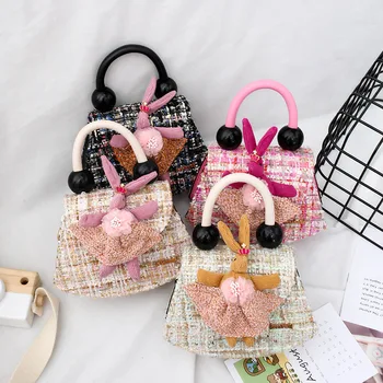 

Korean Style Children's Clutch Purse 2020 Cute Rabbit Girls Messenger Bag Kids Small Coin Pouch Toddler Party Hand Bags Gift