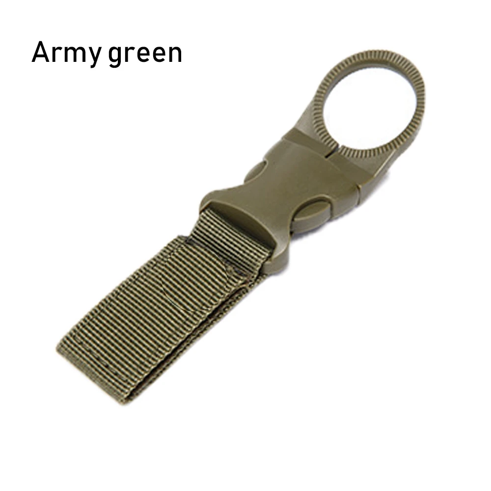 Army Green 1 шт. EDC тактическая Экипировка Военная нейлоновая тесьма Пряжка Рюкзак вешалка крючки держатель для бутылки с водой Зажим для ремня инструменты для кемпинга на открытом воздухе - Цвет: Army Green