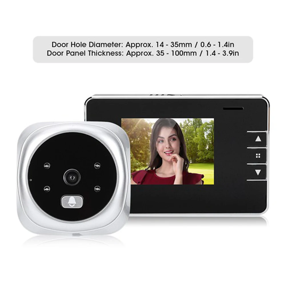 Peephole Viewer Video Night Vision Digital Video Door Bell Camera Night Vision Viewer Peephole Outdoor Door Eye