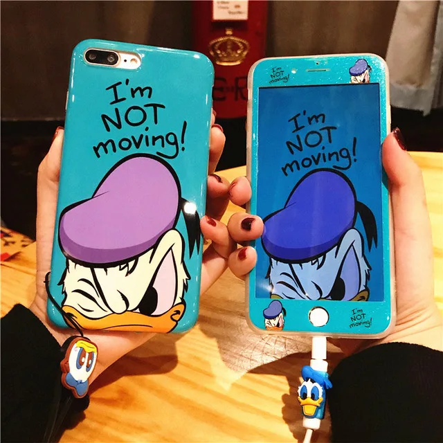 as the picture 360 Полный чехол с рисунком Минни, чехол для телефона s+ стекло для IPhone 11 Pro X XR XS Max 6 S 6 S 7 8 Plus, чехол для IPhone, милый дизайнерский чехол - Цвет: as the picture