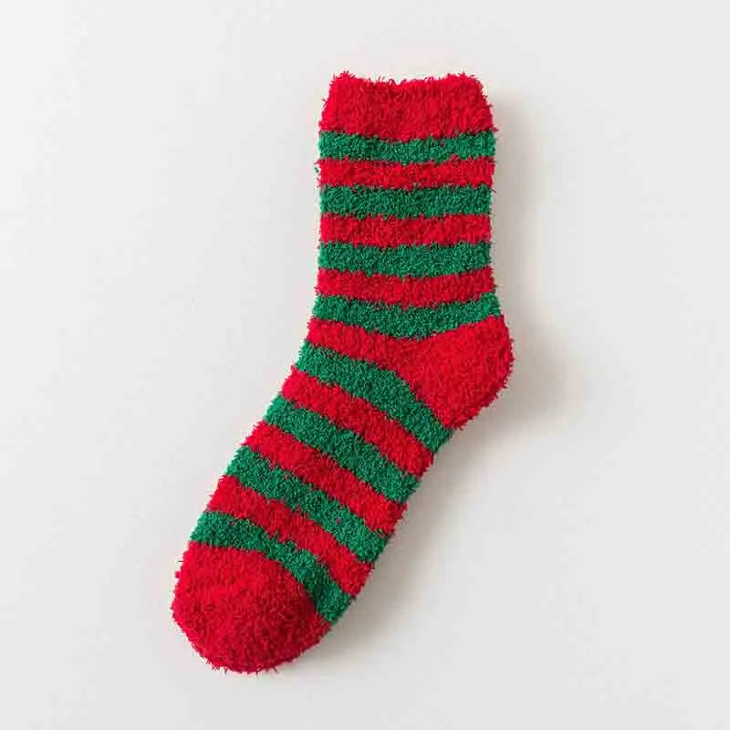 Новые женские носки зимние теплые рождественские подарки стерео-носки Мягкий хлопок милые Санта Клаус и оленями рождественские носки милые - Color: 5