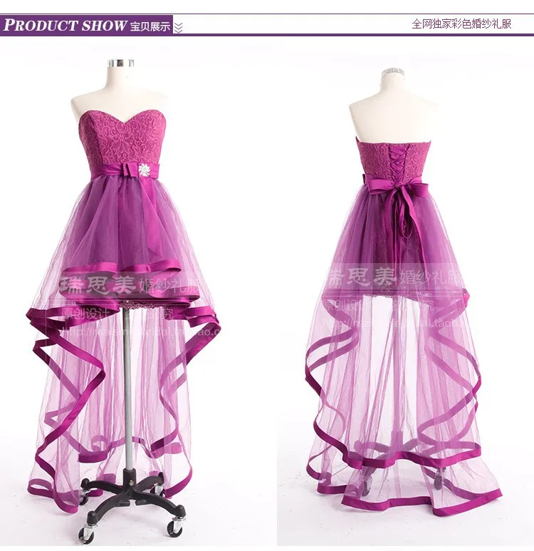 Дешевые robe de soiree модные горячие сексуальные bulle vestido de festa съемные вечерние платья платье для выпускного подружки невесты - Цвет: Фиолетовый