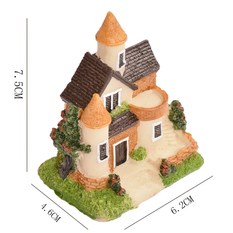 Милый мини-домик из полимерной глины миниатюрный домик Сказочный Сад Микро пейзаж домашние декоративные украшения из полимера для сада ремесла 4 стиля цвет случайный