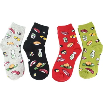 

1Pair Women Happy Funny Socks Harajuku Sushi Japanese Cartoon Novelty Female Skateboard Fashion Unisex