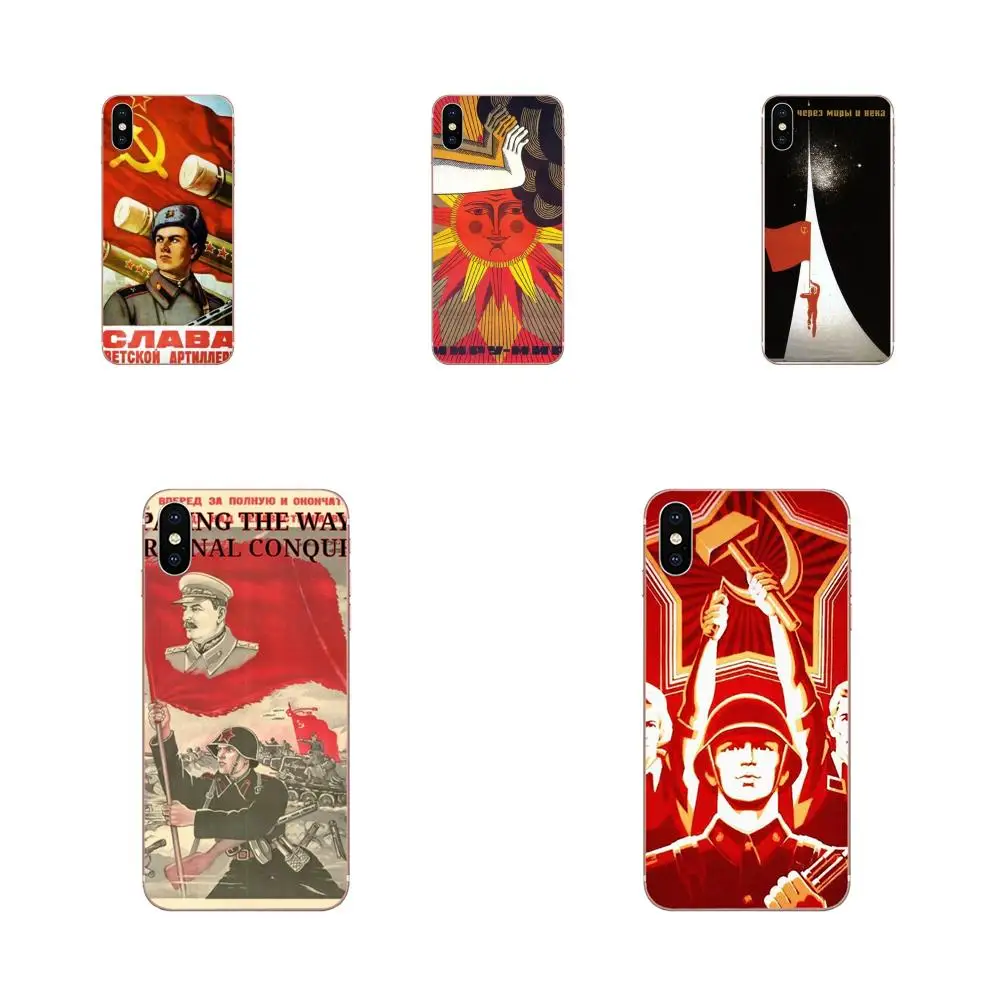 

TPU Cases Capa Cover For Xiaomi Redmi Mi 4 7A 9T K20 CC9 CC9e Note 7 9 Y3 SE Pro Prime Go Play Soviet Union Ussr
