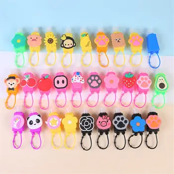 

1PC 30ml Cute Cartoon Fruite Silicone Mini Hand Sanitizer Hand Gel Holder Portable Safe Gel Holder Travel Shampoo Soap Dispenser