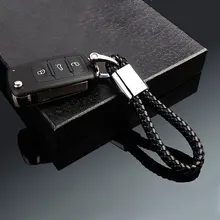 1x натуральная кожа автомобильный логотип эмблема брелок для AUDI A3 A4 A5 A6 VW Passat Golf Polo Touran брелок автомобильный брелок аксессуары