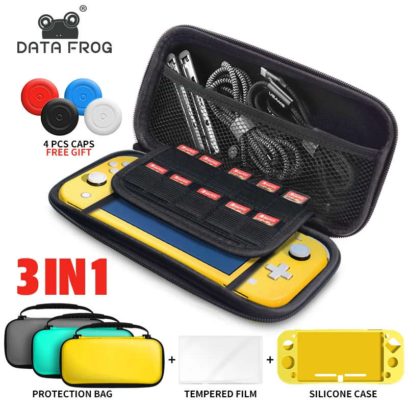 

DATA FROG Portable Protective Carrying Hard Case for Nintendo Switch Lite Travel Storage Bag for Nintendo Switch NS Mini Console