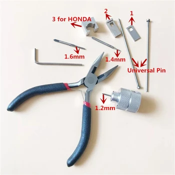 

New Decoder Pin Filter Key Remover Ignition Cancel Lock Disassembly Needle Locksmith Repair Car Lock Removal Tool for Honda