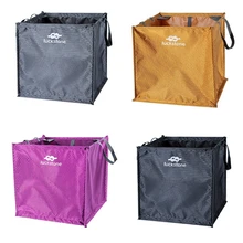 69HD Nylon Folding Cube Box Container Rock Climbing Arborist Equipment Throw Line Rope Foldable Storage Bag for Camping