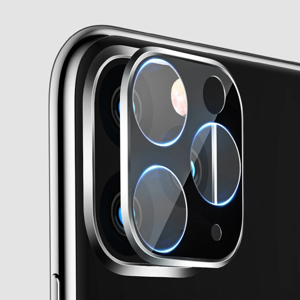 Металлический протектор экрана объектива камеры для iPhone 11 Pro Max 2019 закаленное 3D