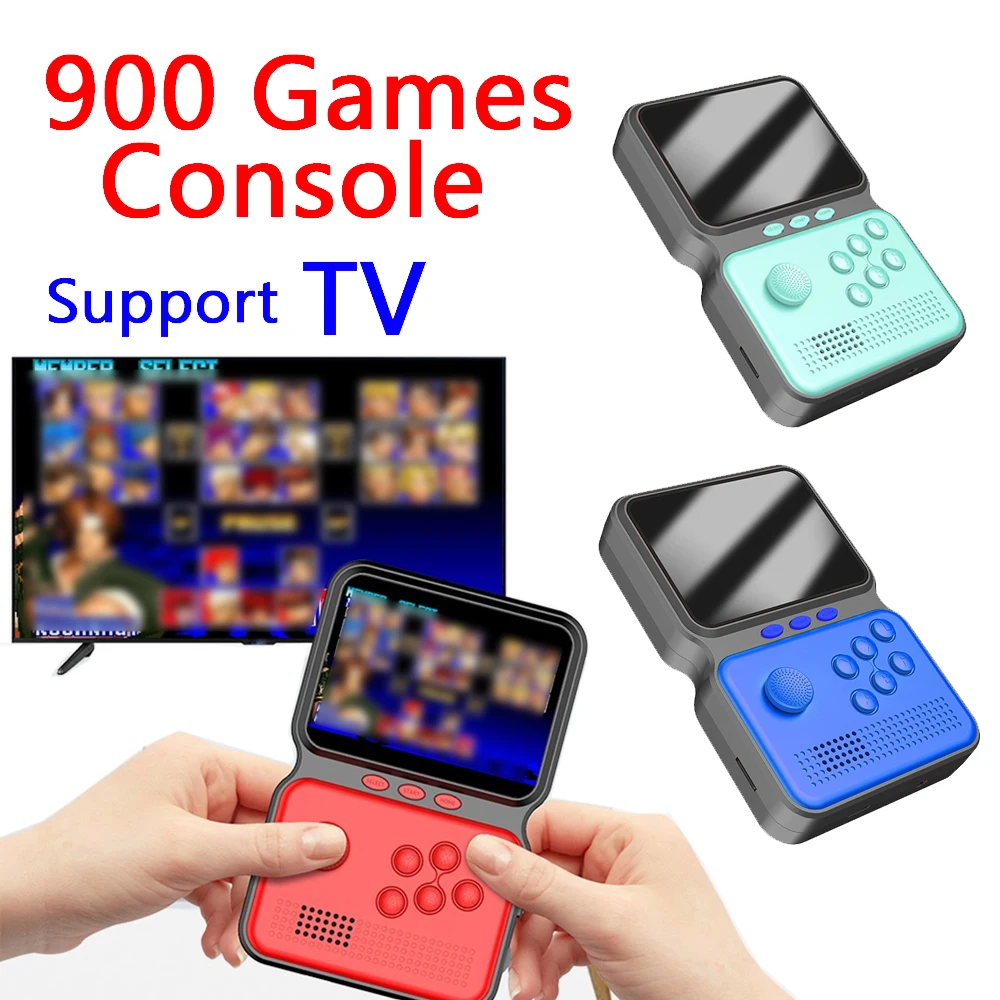 Retro Video Game Console 900 In 1 Mini Handheld Portable Player 3.5inch Screen Nostalgic Arcade 16 Bit Consoles | Электроника