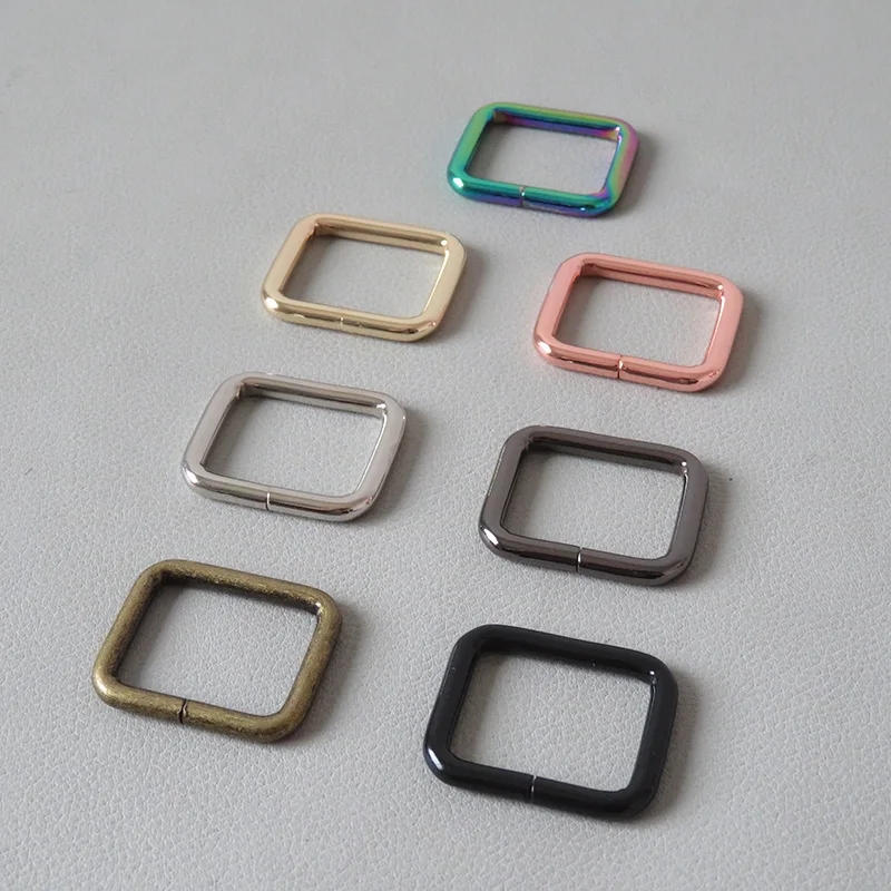 

100Pcs/Lot Wholesale 25mm Webbing Metal Buckle For Bag Backpack Straps Accessory Belt Ring Pet Dog Leash Leather Craft Clasps