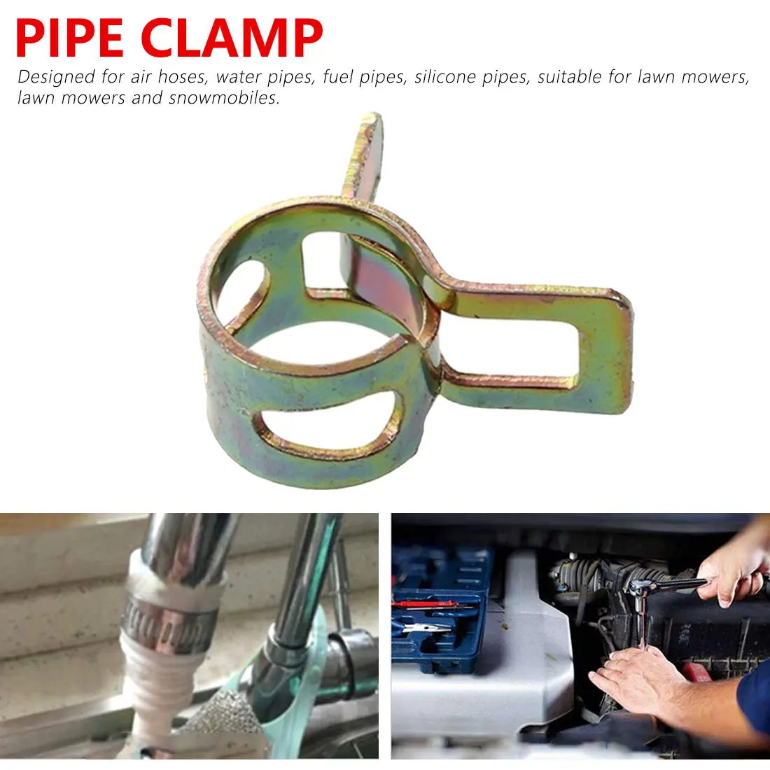 Штопор Clamp10Pcs 5-22 мм пружинный зажим топливный шланг водопроводная труба воздушные трубчатые зажимы трубка-Крепление зажим комбинация