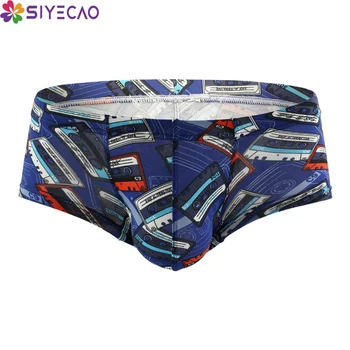 

2020 New Sexy Men Boxers Soft Breathable Underwear Men comfortable Panties Printed Man Boxer Shorts Homme Underpants Cueca