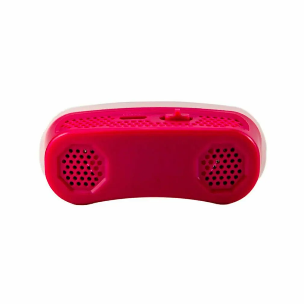 red Micro CPAP Anti Snoring Electronic Device for Sleep Apnea Stop Snore Aid Stopper - Цвет: red
