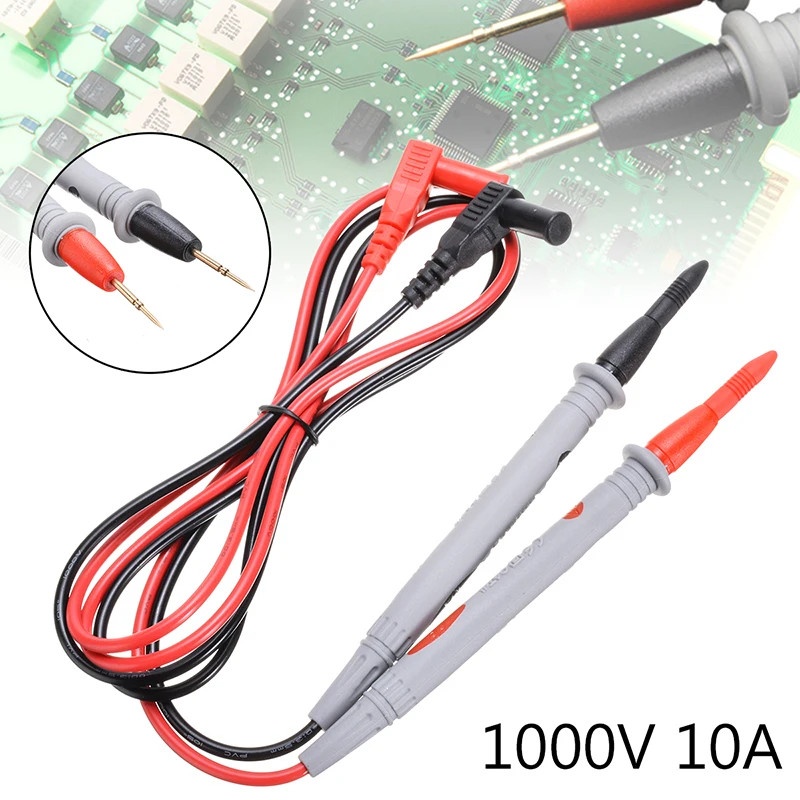 1 Pair Multi Meter Test Pen Cable Universal 110cm Digital Multimeter