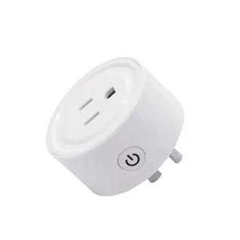 

Mini Us Wifi Plug With Surge Protector 110-240V Voice Control / Smart Socket Working With Home Tuya App