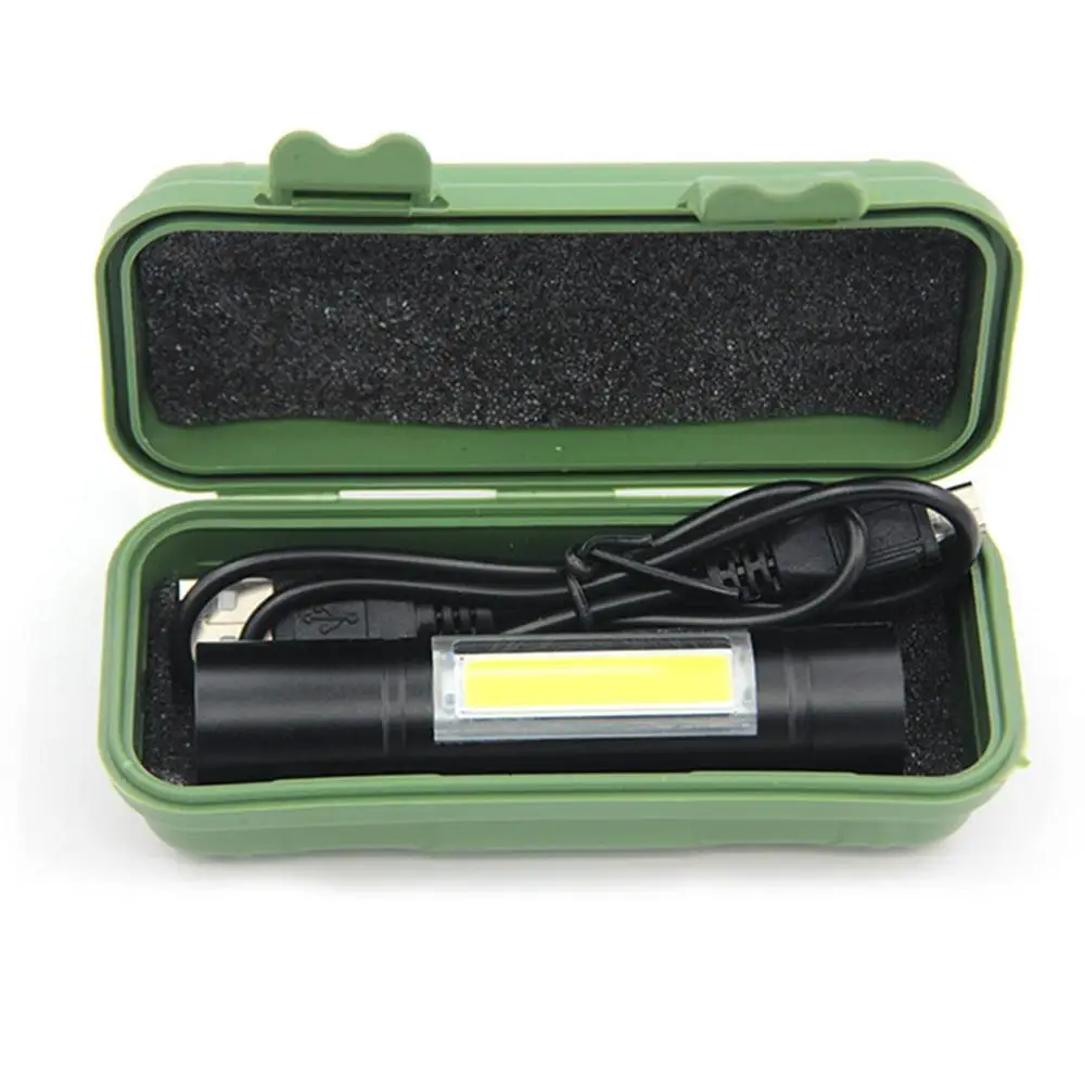 Meijuner мини-фонарик COB боковой тактический фонарик USB высокой мощности перезаряжаемый светодиодный фонарь наружная аварийная лампа B011