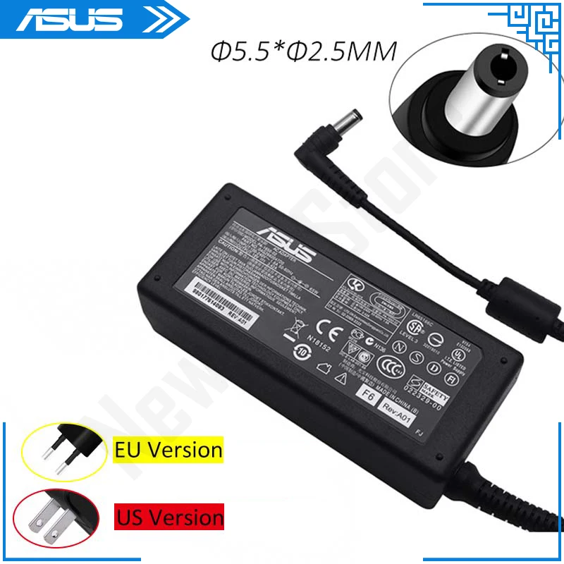 Asus 19V 3.42A 65W 5.5*2.5 Millimetri Ac Power Adapter Caricabatteria Per Asus Asus X551M X555L X555La F555L X551 X551Ma X551Ca X551C X550 X550C
