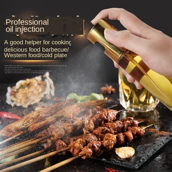 

Push-on Oil Bottle BBQ Fuel Injection Bottle Glass Oiler Barbecue Spray Bottle Fuel Injection Bottle Kitchen Accessories Cooking