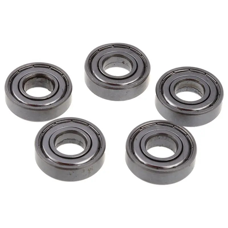 5 Pcs 12Mm X 28Mm X 8Mm 6001Z Shielded Deep Groove Radial Ball Bearing