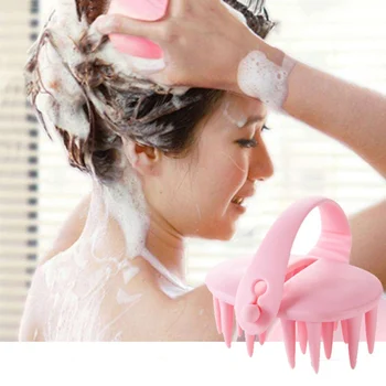 

Durable Hangable Scalp Head Massage Soft Comb Water Wide Tooth Comb Household Cleaning Scalp Massage Tool