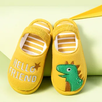 

Toddler Boys Girls Slipper Shoes Fluffy Little Kids Winter Warm Home Shoes For Children Cute Animal Home Slipper Shoes