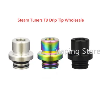 

10PCS Wholesale Steam Tuners T9 510 Stainless Steel Advken Manta MTL RTA/3CVape Savour MTL Drip Tip Vaptio TYRO Kit Mouthpiece