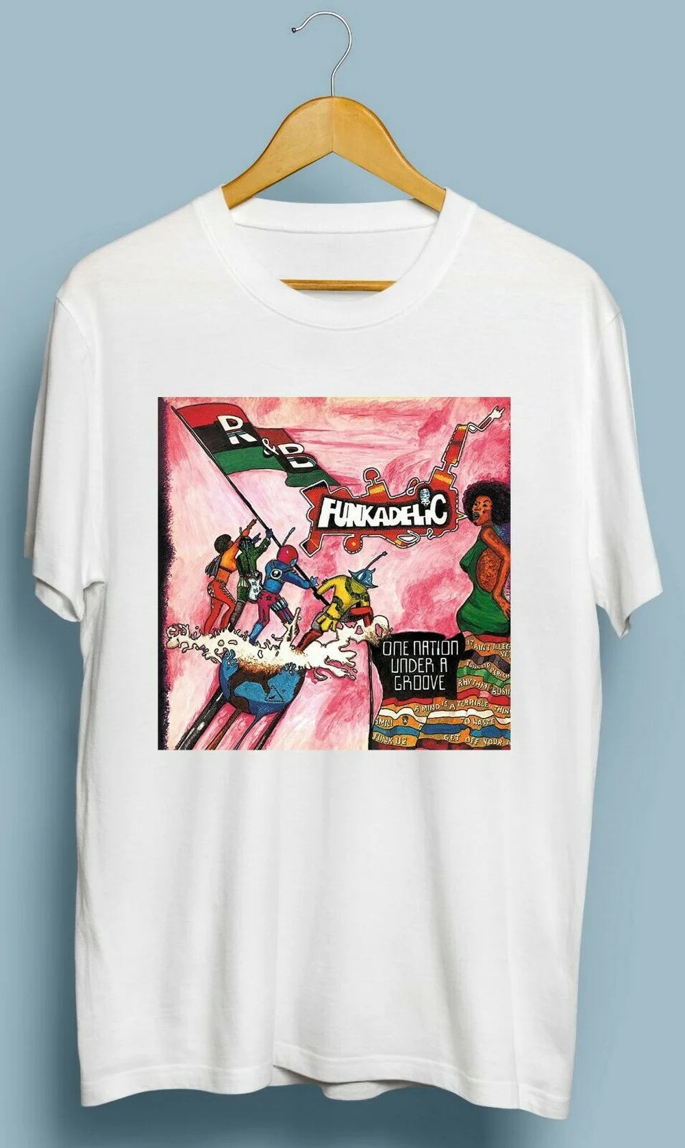 Винтажная Футболка Funkadelic One Nation in The Groove Размер s m l xl 2XL хлопковая футболка для