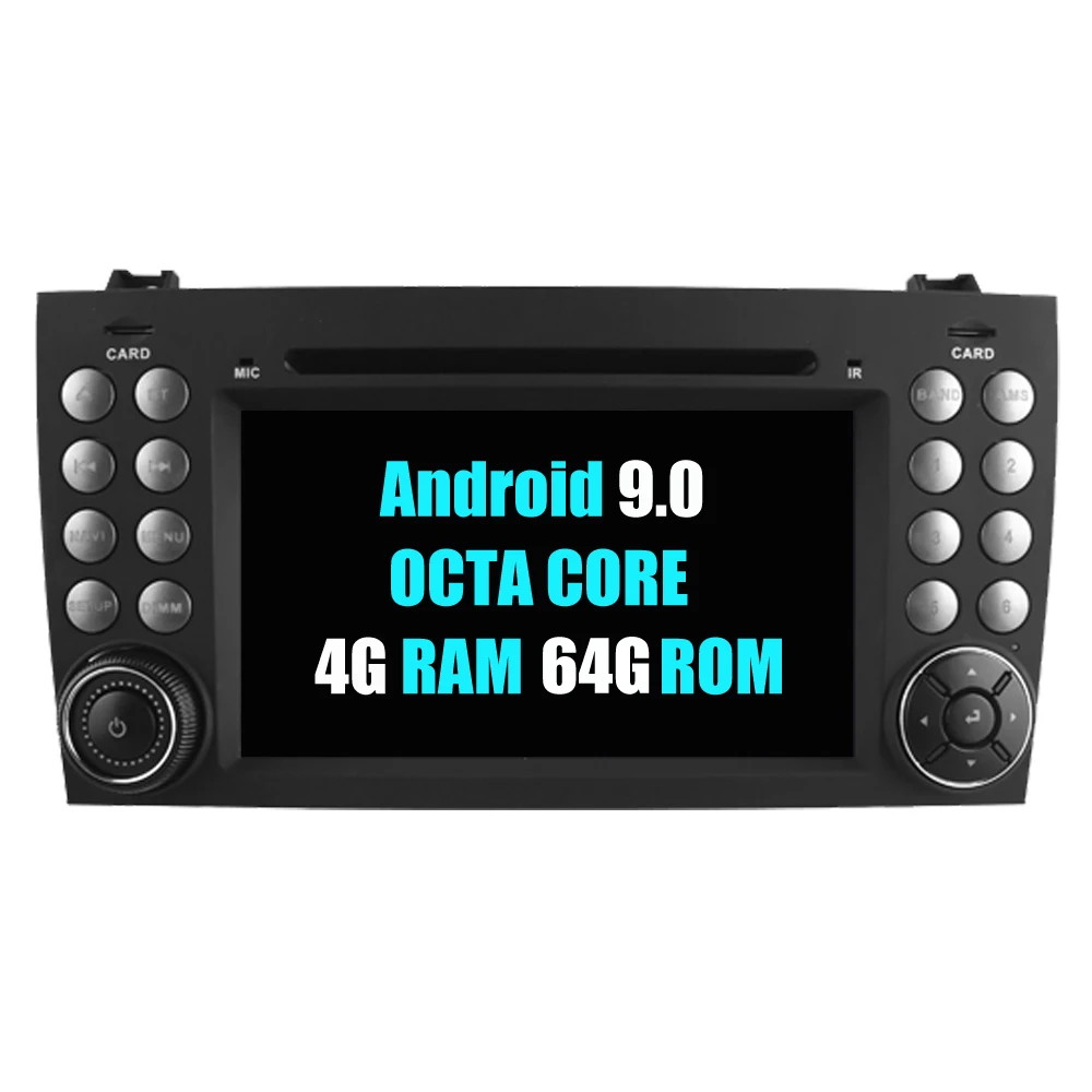 Best RoverOne Car Multimedia Player For Mercedes Benz W171 R171 SLK55 SLK200 SLK230 SLK250 SLK280 SLK300 SLK350 Android 9.0 DVD Radio 1
