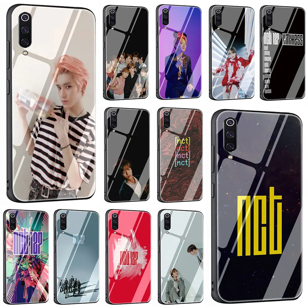 EWAU NCT 127 Kpop мальчик группа закаленное стекло чехол для телефона Xiaomi mi 8 9 Красный mi 4X 6A Note 5 6 7 Pro Pocophone F1