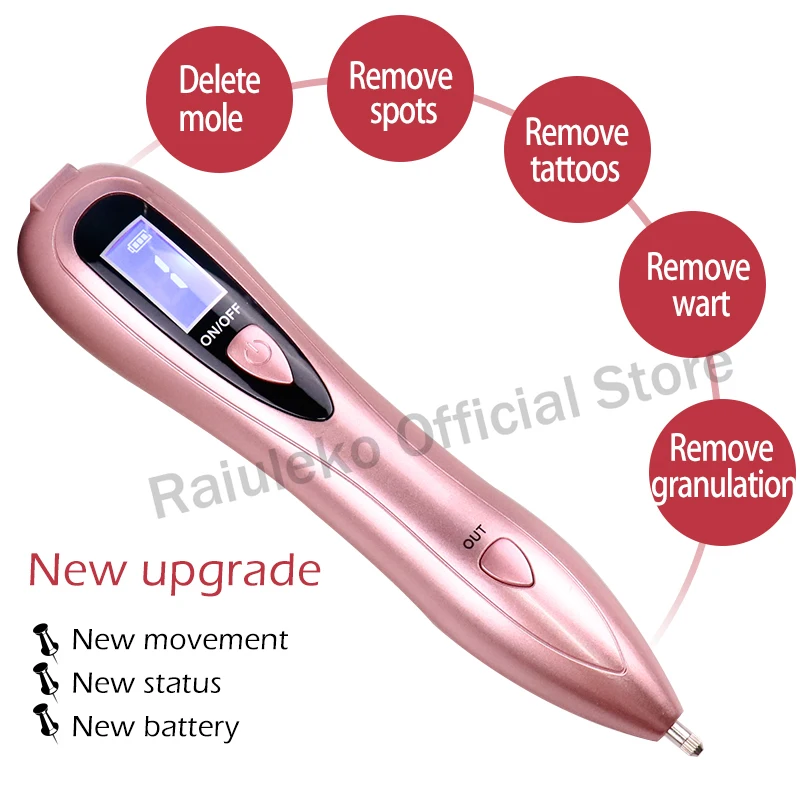 9 уровня плазменная ручка ЖК лазерная машина электрическая ионная техника Ogy Mole