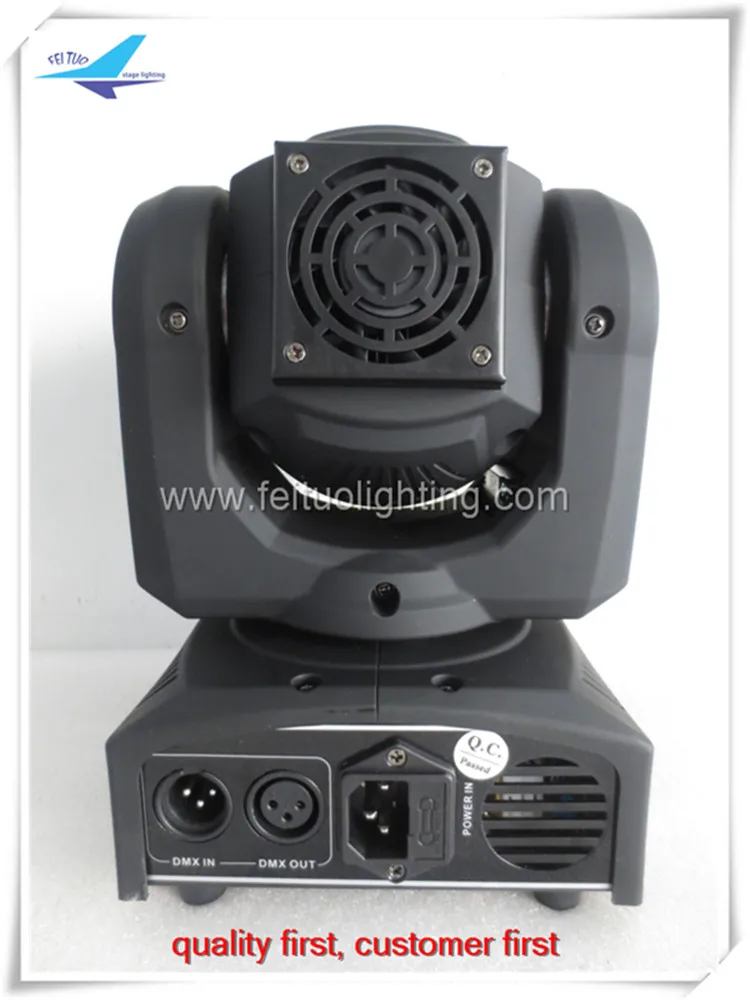 4pcs/lot)Free Shipping 60w Led Mini Moving Head Spot Light DMX512/Master-Slave/Auto run/Sound 8Gobos+8Colors DJ Stage Light